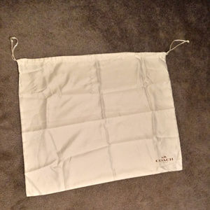 Coach large silky drawstring dust cover bag